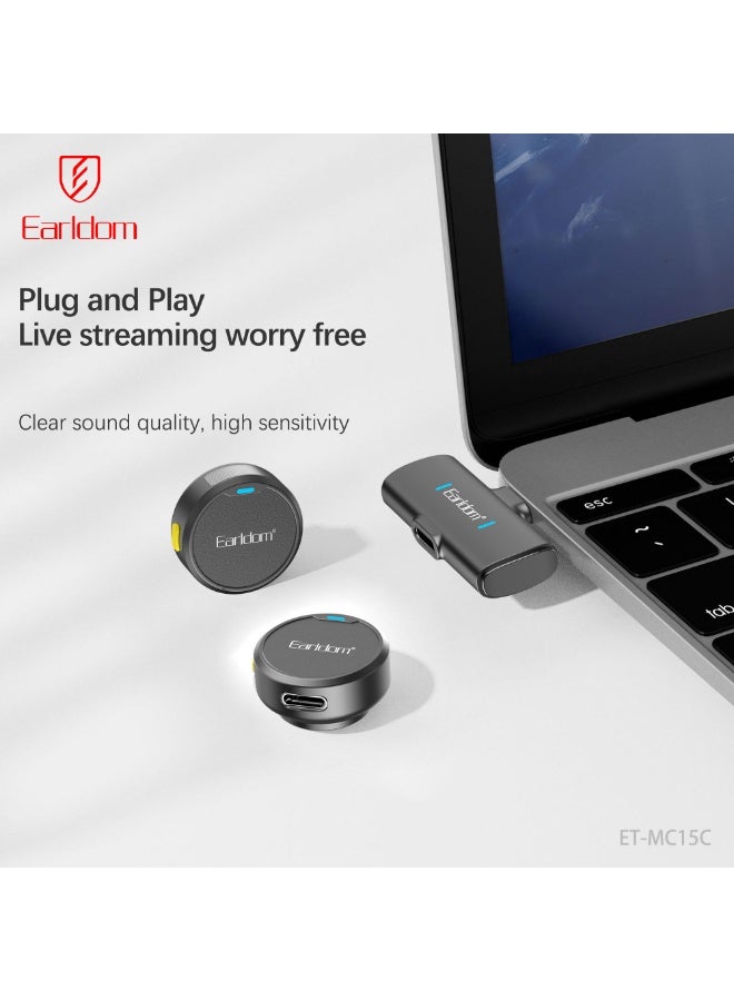 Earldom MC15C Wireless Microphone with Powerful Magnetic Attraction - Image 3